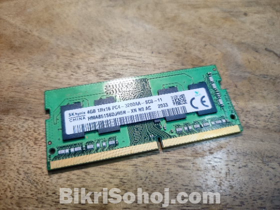 Sk Hynix 4gb 3200 mhz ddr4 ram